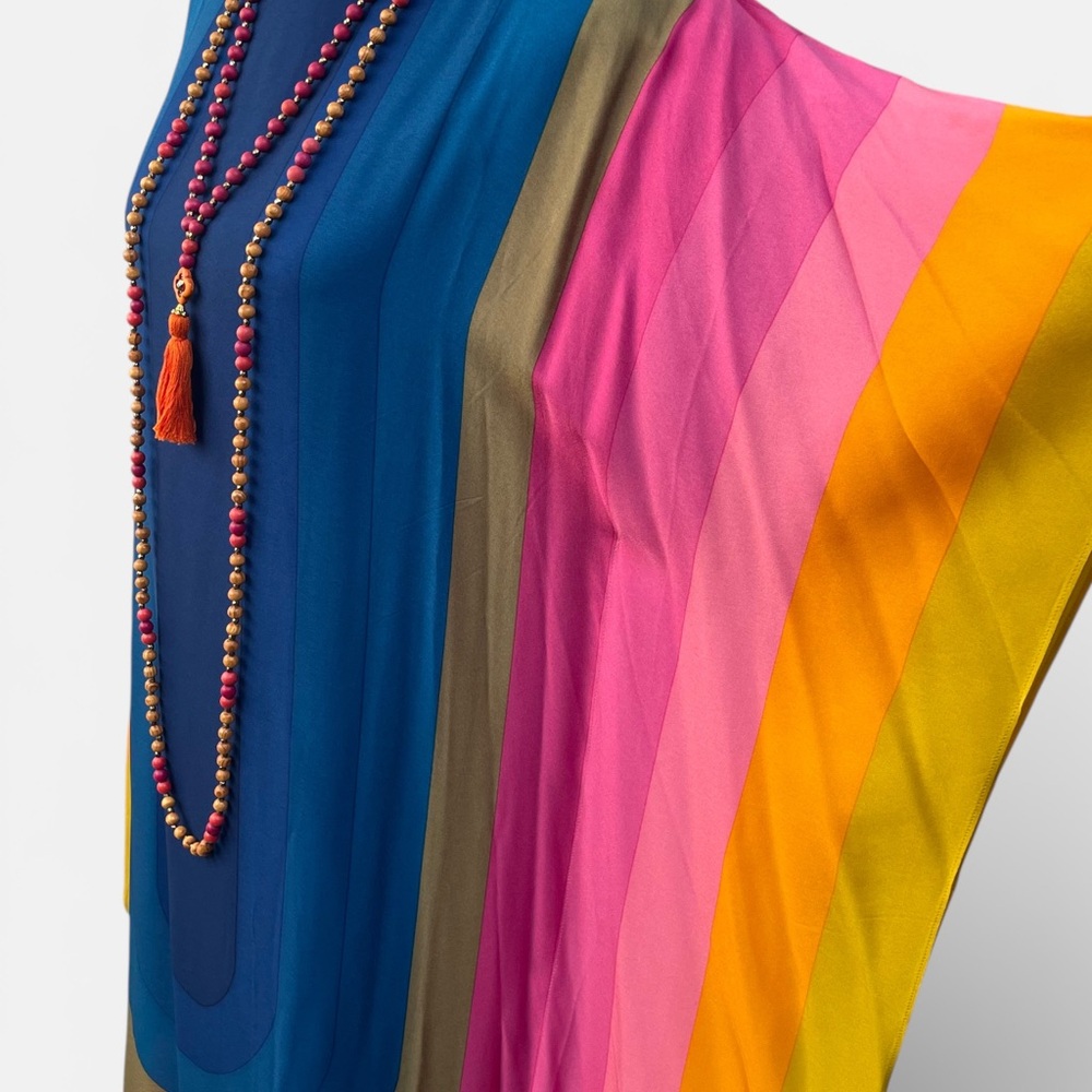 Trina Turk Bright Blue Prism Dress - Picture 4 of 11
